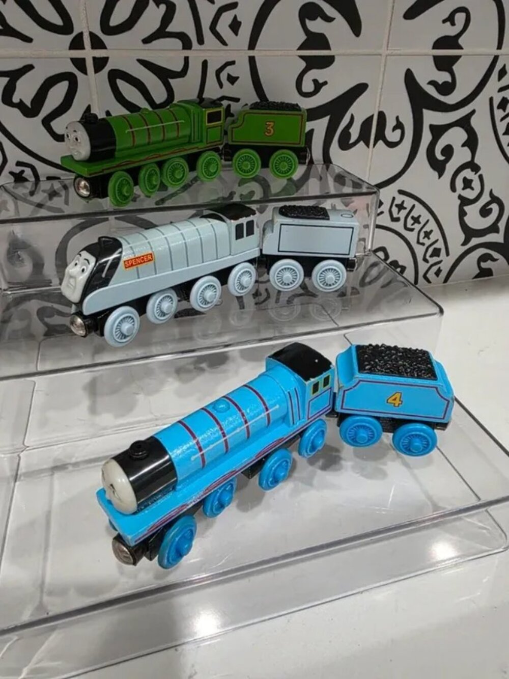 Thomas & Friends Wooden Railway Lot of 3 Trains with Tender